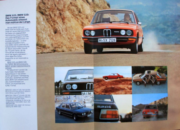 BMW 518 - 528 Modelprogram 1975 Carbrochure (10370)